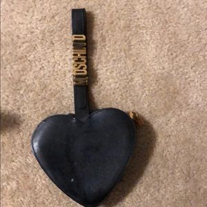 Moschino designer heart shaped evening bag